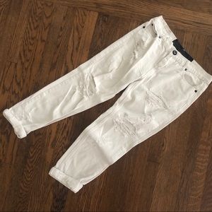 One Teaspoon Distressed White Jeans